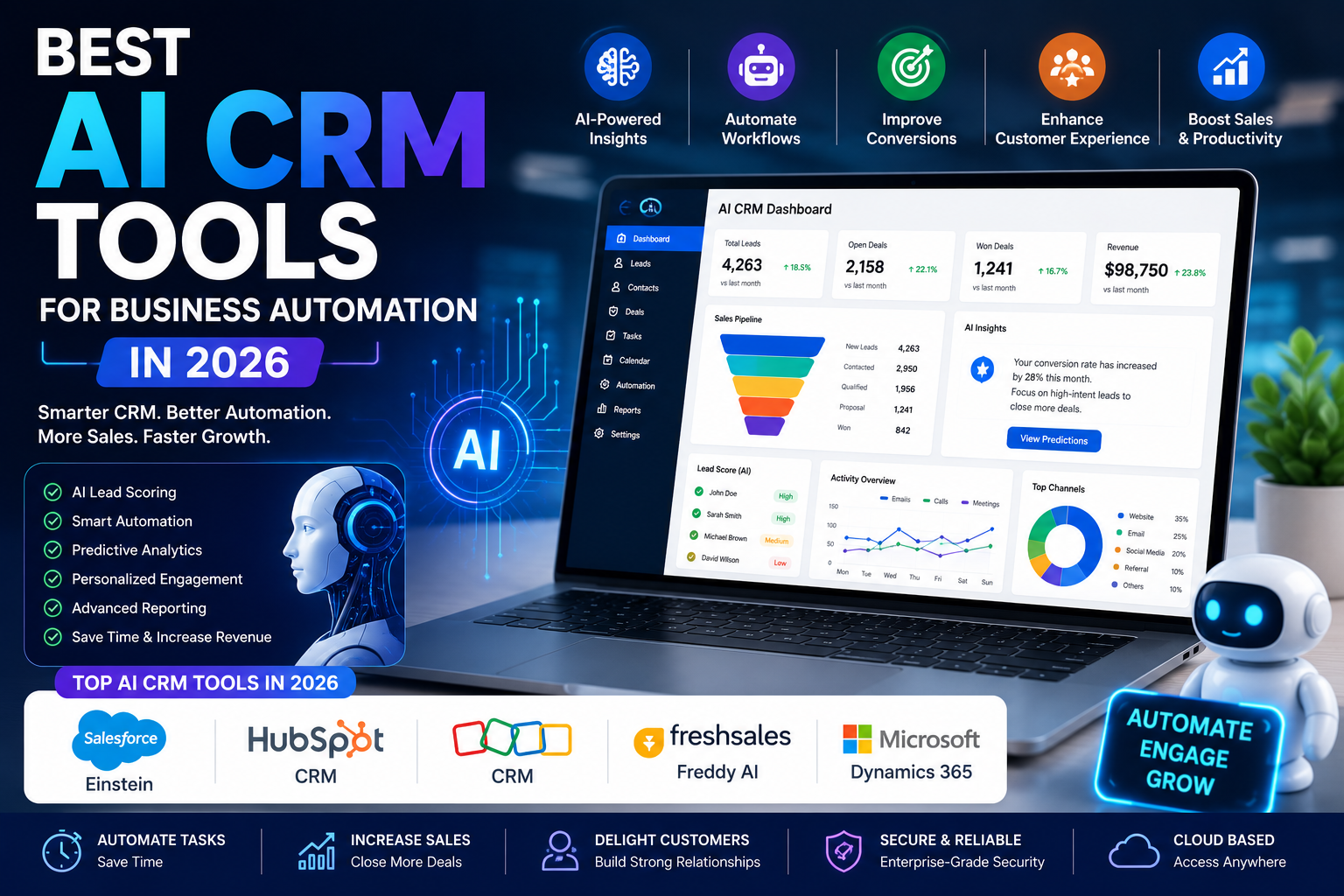 Best AI CRM Tools for Business Automation in 2026