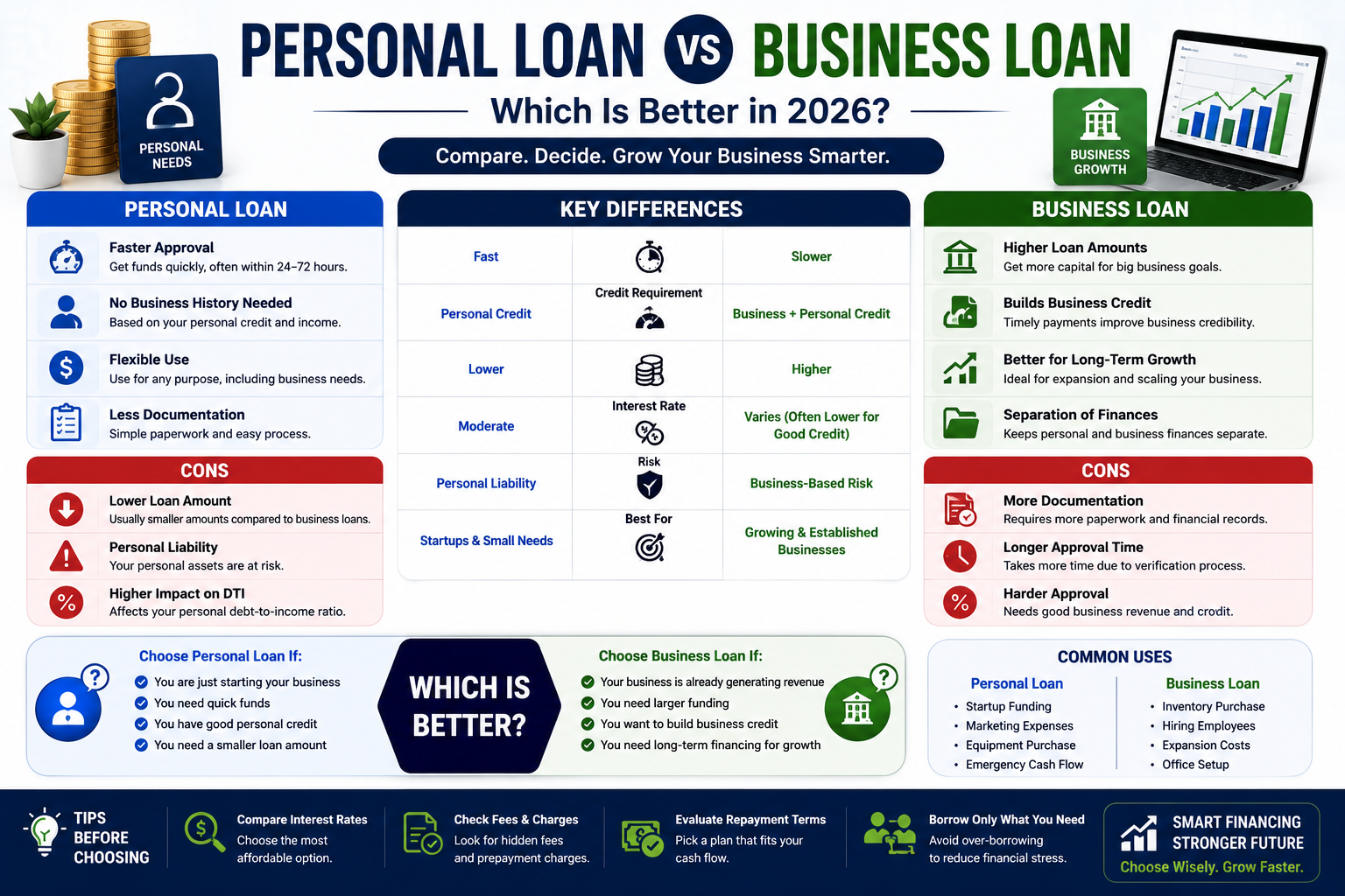 Personal Loan vs Business Loan: Which Is Better in 2026?