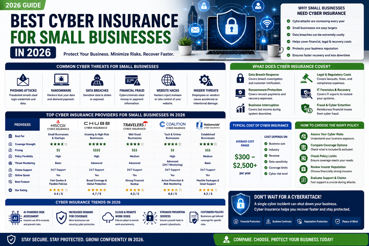 Best Cyber Insurance for Small Businesses in 2026